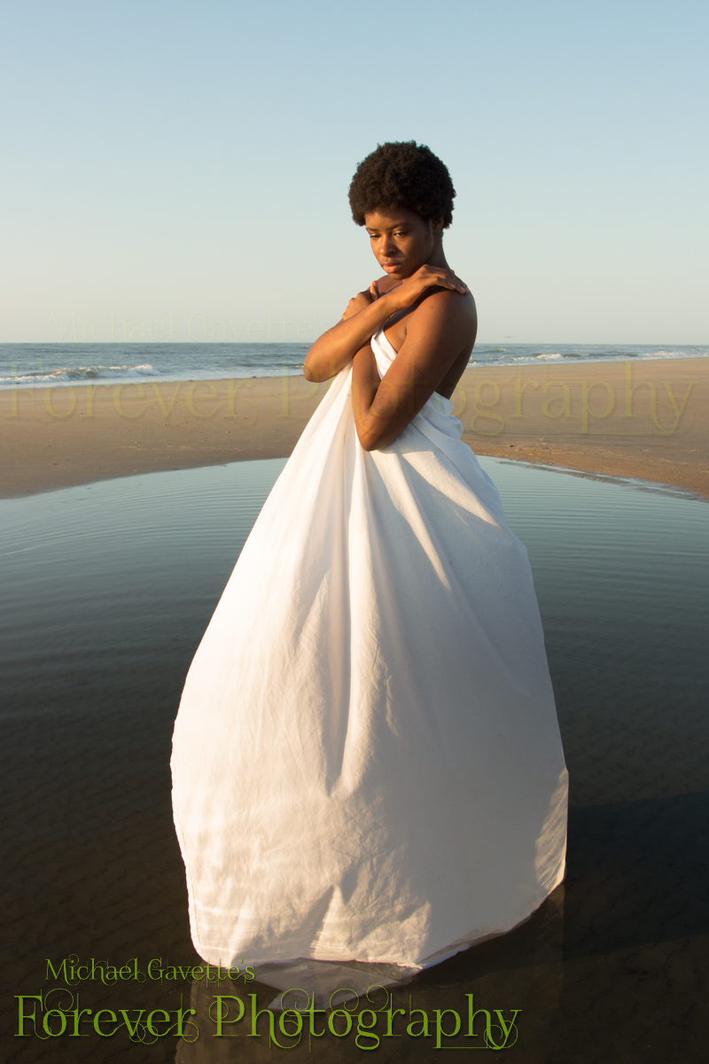 Female model photo shoot of CreeMP by MG Forever Photography in Tybee Island, Savannah, GA