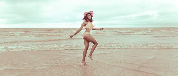 Female model photo shoot of RayNethia-Roberts in El jardin beach
