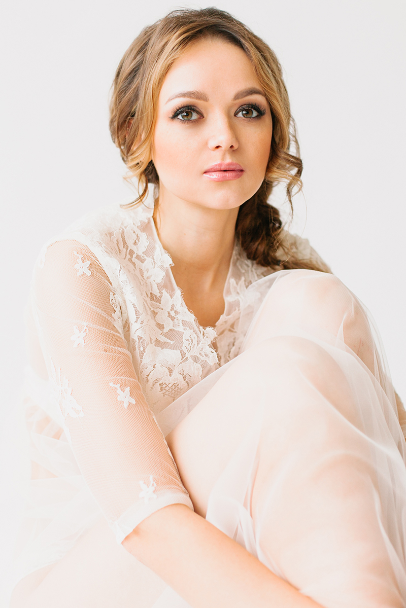 Female model photo shoot of Ivory Silk