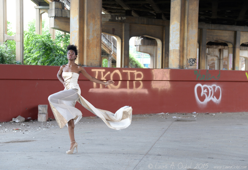 Female model photo shoot of Laura Ockel in Kingshighway Bridge, Saint Louis, MO