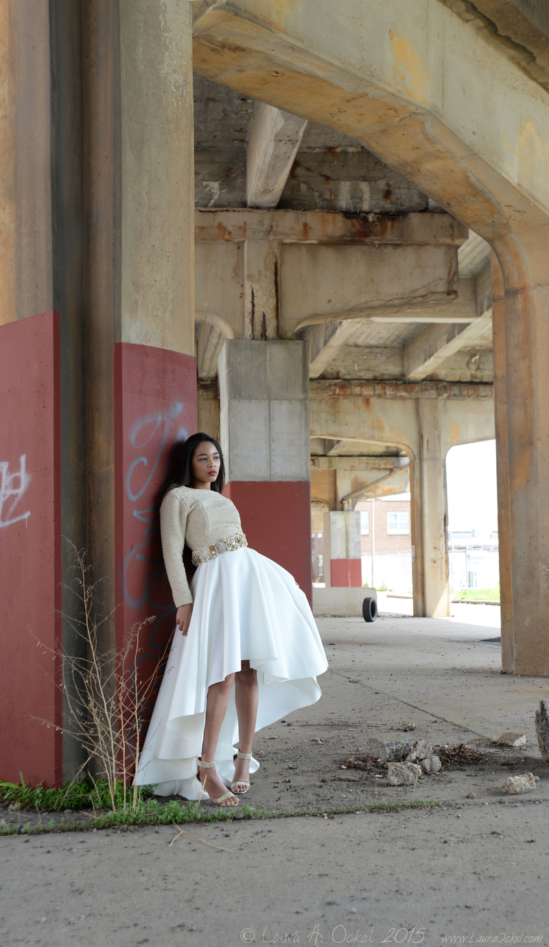 Female model photo shoot of Laura Ockel in Old Kingshighway Bridge, Saint Louis, MO