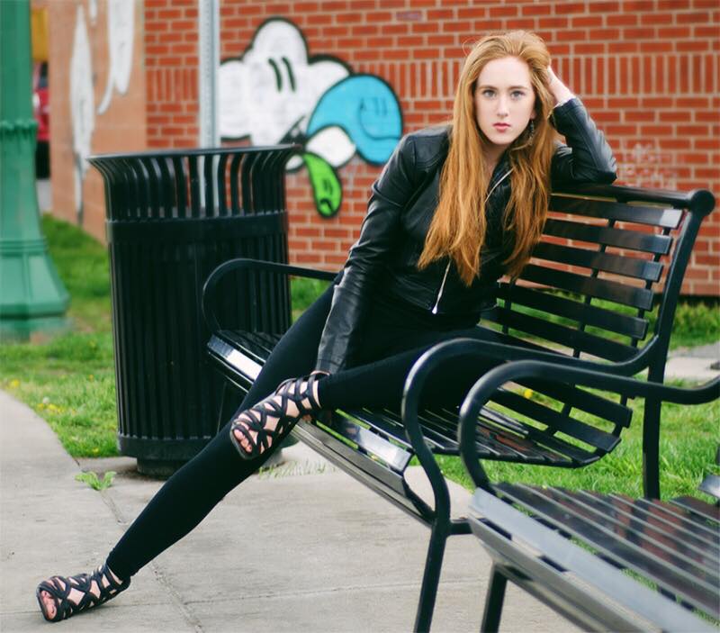 Female model photo shoot of AnnaSun in Downtown Syracuse