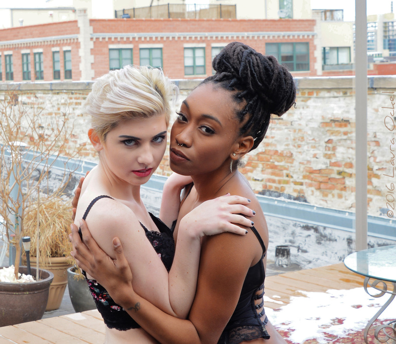 Female model photo shoot of Laura Ockel and Queen Pyramid in Chicago, Illinois