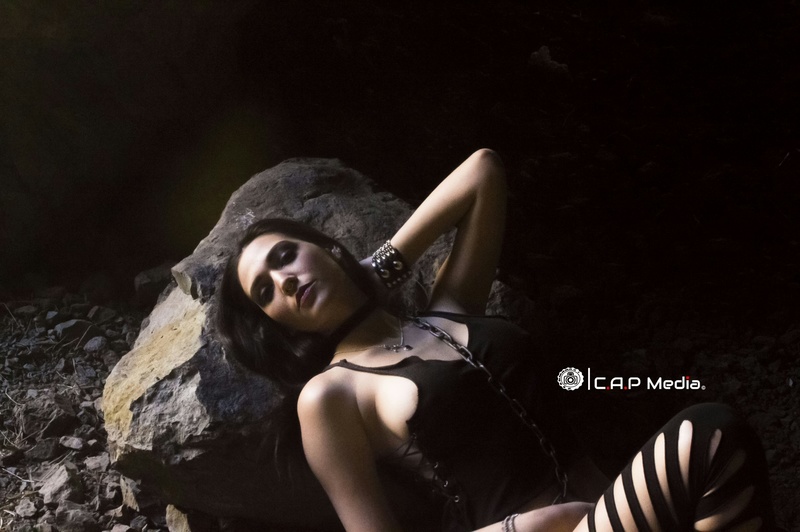 Male and Female model photo shoot of CAP Media and Betzabe Arzola in Bronson Caves Hollywood, CA