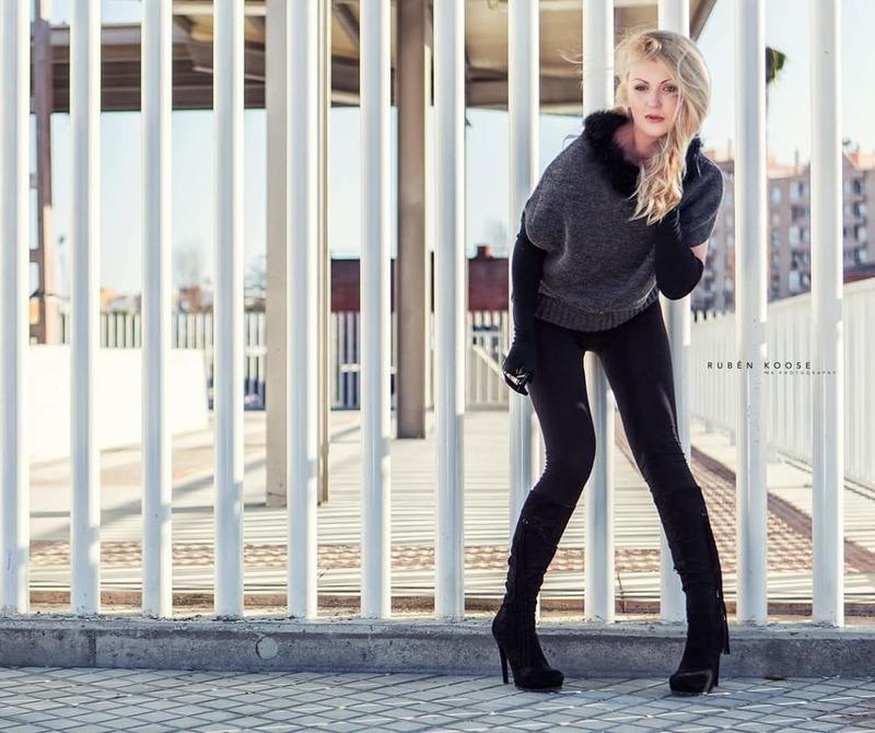 Female model photo shoot of Ekaterina Harper  in Spain