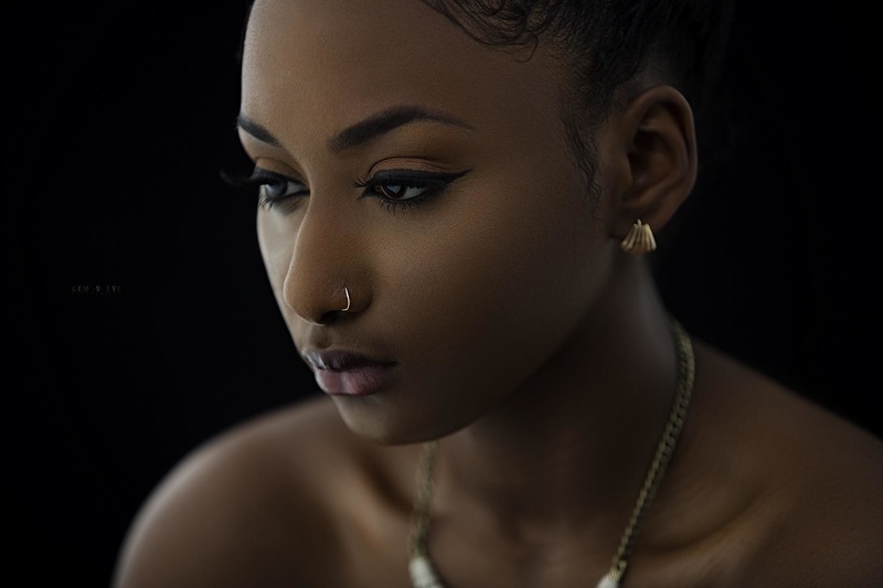 Female model photo shoot of DjenabaBalde by Gem - n - Eye