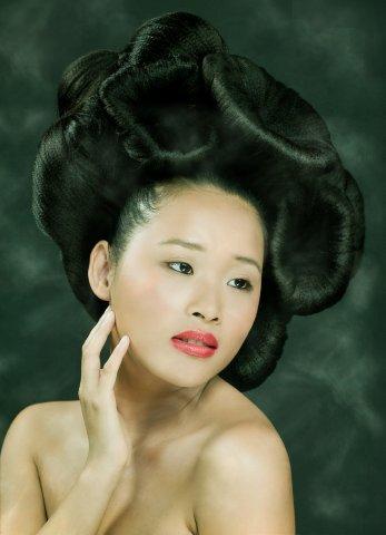 Female model photo shoot of AniekSleumerHairstyling by Leeuwtje