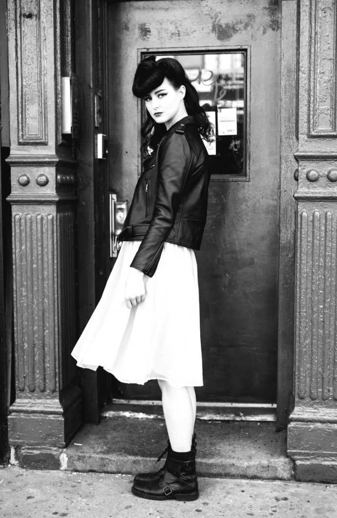 Female model photo shoot of bonnie jun in nyc