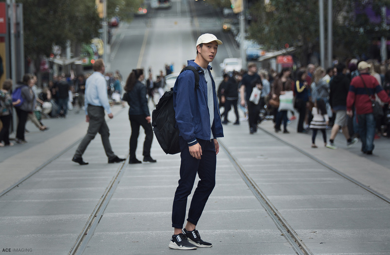 Male model photo shoot of Andrew Chen in Bourke St Melbourne