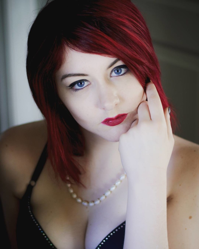 Female model photo shoot of Morrigan Scarlett in L'Orignal, Ontario