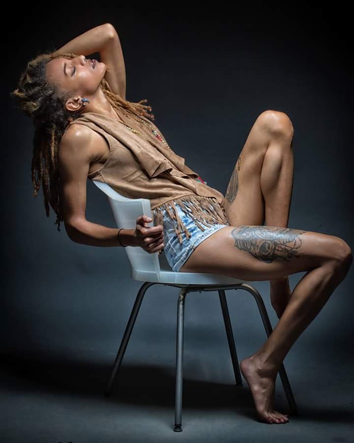 Female model photo shoot of GyminiiSafarii by Illusions of light