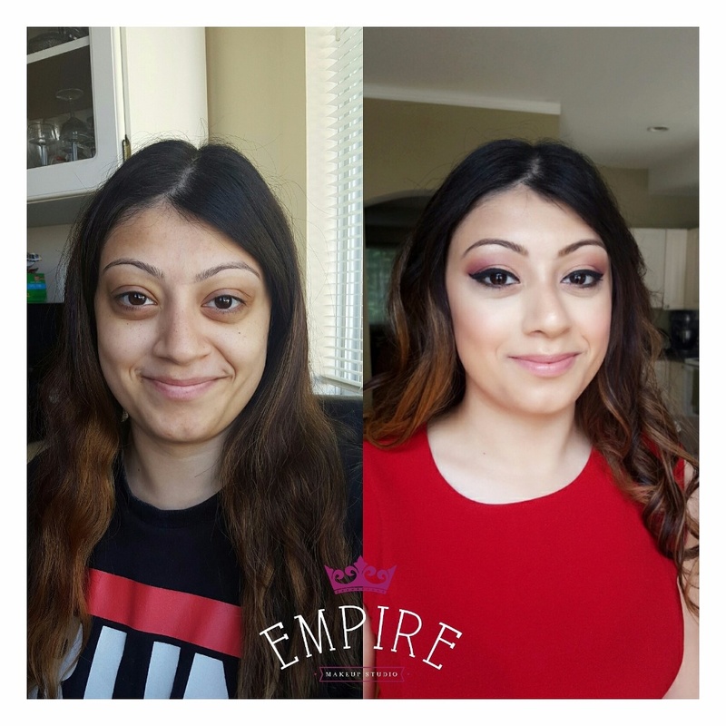Female model photo shoot of Empire Makeup Studio