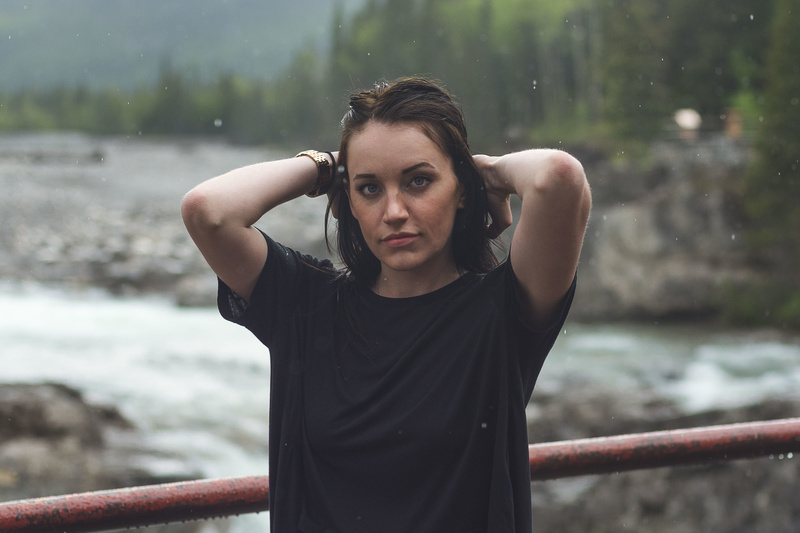 Female model photo shoot of adpear in Elbow Falls