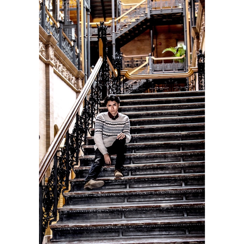 Male model photo shoot of Mick_valen in Bradbury building