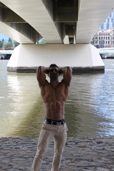 Male model photo shoot of Mischarlan in Brisbane South Bank