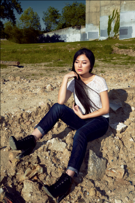 Female model photo shoot of Qian B by zurkzees