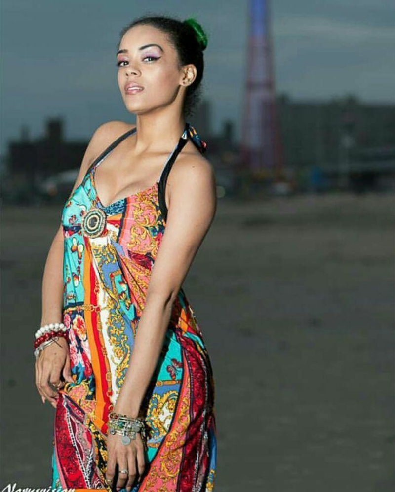 Female model photo shoot of Maximina in Coney Island