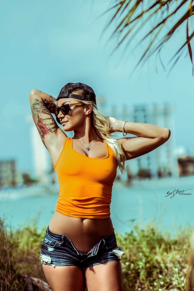 Female model photo shoot of Megan Drawdy by Bo Flores Photography in North Beach Clearwater, FL