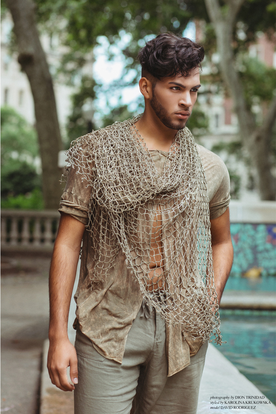 Male model photo shoot of Dion Trinidad in Philadelphia, PA, wardrobe styled by klovek