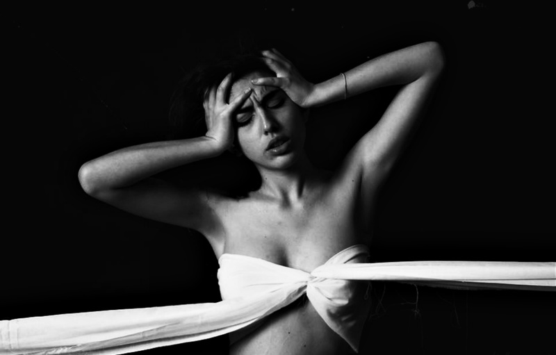 Female model photo shoot of LilyBiuso in Rome - Studio