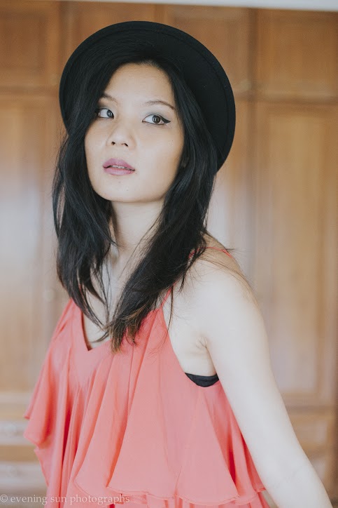 Female model photo shoot of Maegan Yip Rue Vey by eveningsun