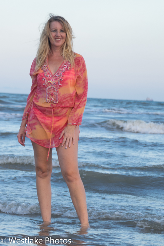 Male and Female model photo shoot of Westlake Photos and Cynthia Kaye in Galveston East Beach