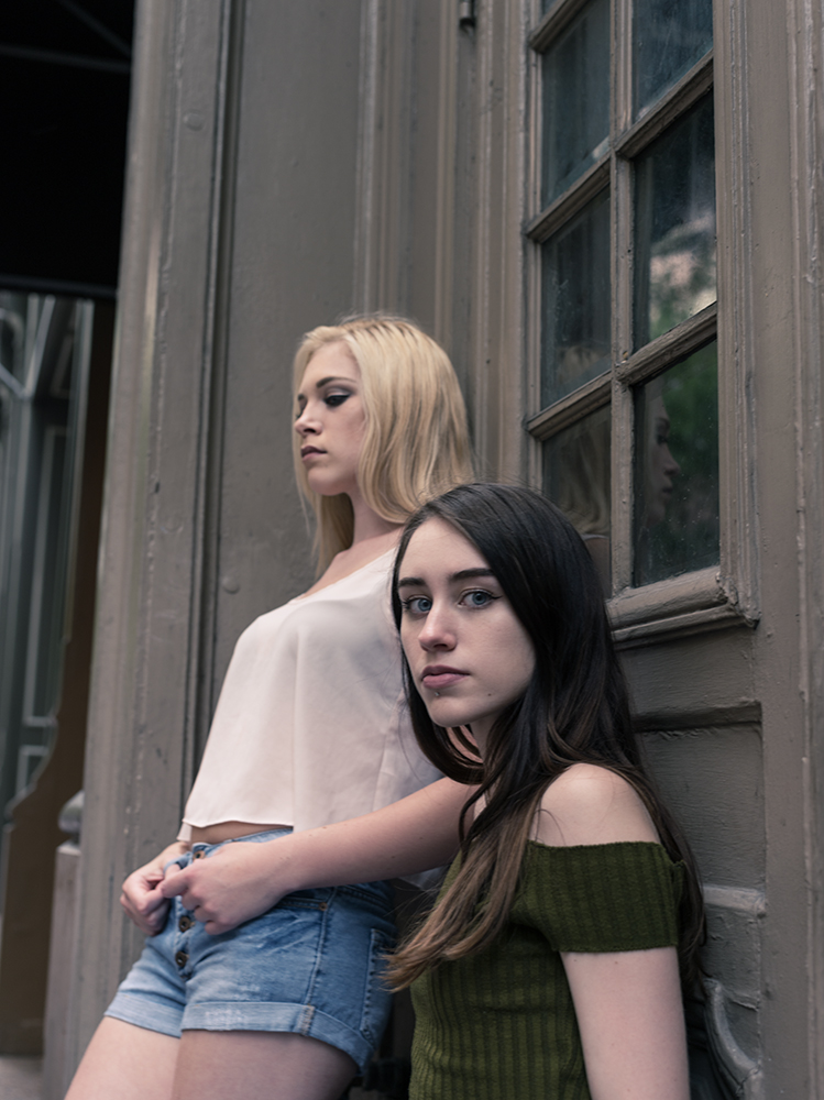 Female model photo shoot of Cortney Hale and Hannah Tennille by Dean Patterson in Printer's Alley