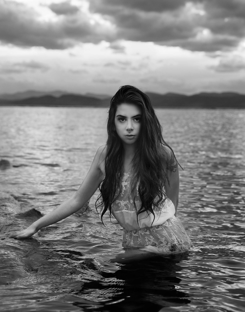 Female model photo shoot of sagehaplephoto in Lake Champlain, Vermont