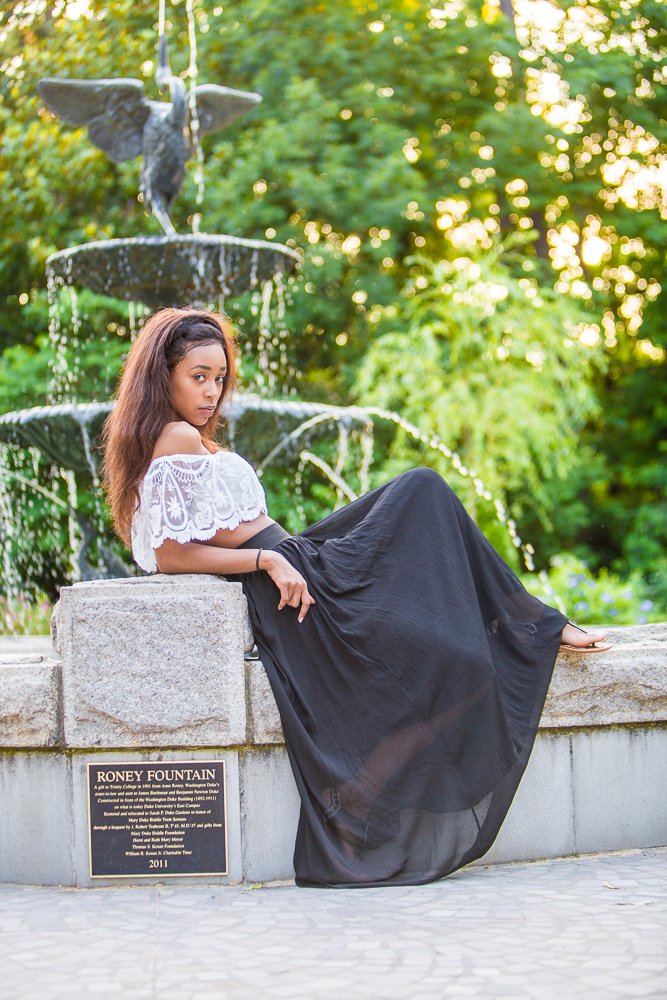 Female model photo shoot of Lilly M in Sarah P. Duke Gardens