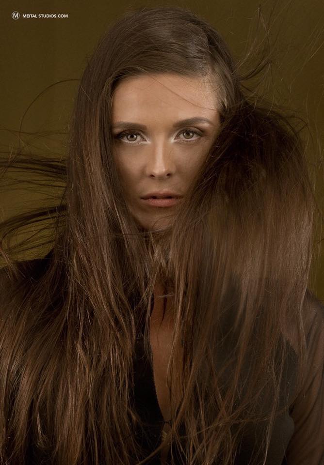 Female model photo shoot of Liz Maria  in Meital Studios, makeup by JoieleneArtistry