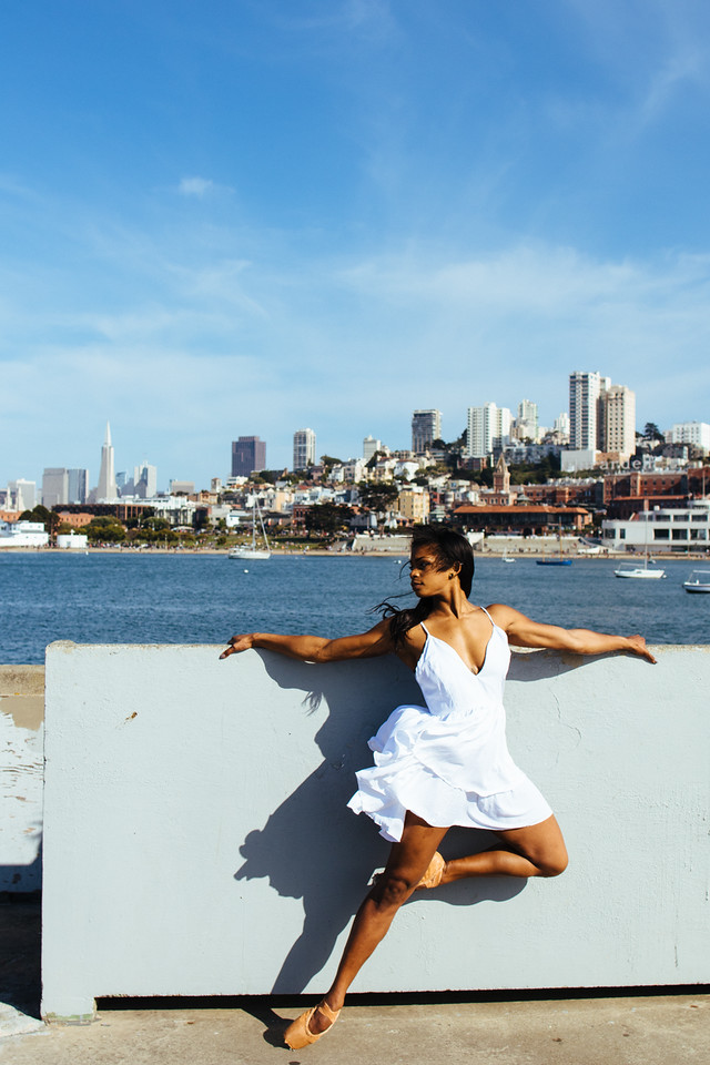 Female model photo shoot of ChelseaSimone in Aquatic Park Pier, San Francisco, CA