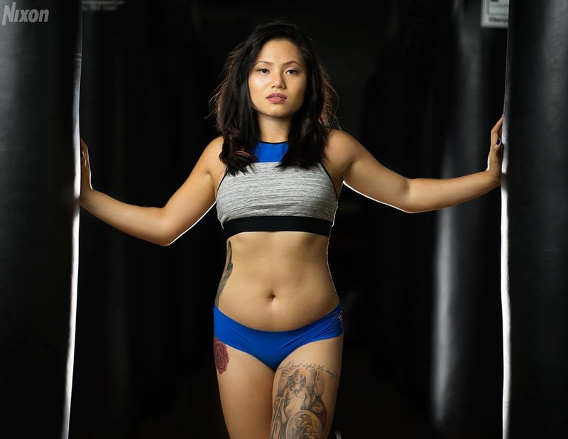 Female model photo shoot of Jessica Phung by Brandon Nixon in American Gym