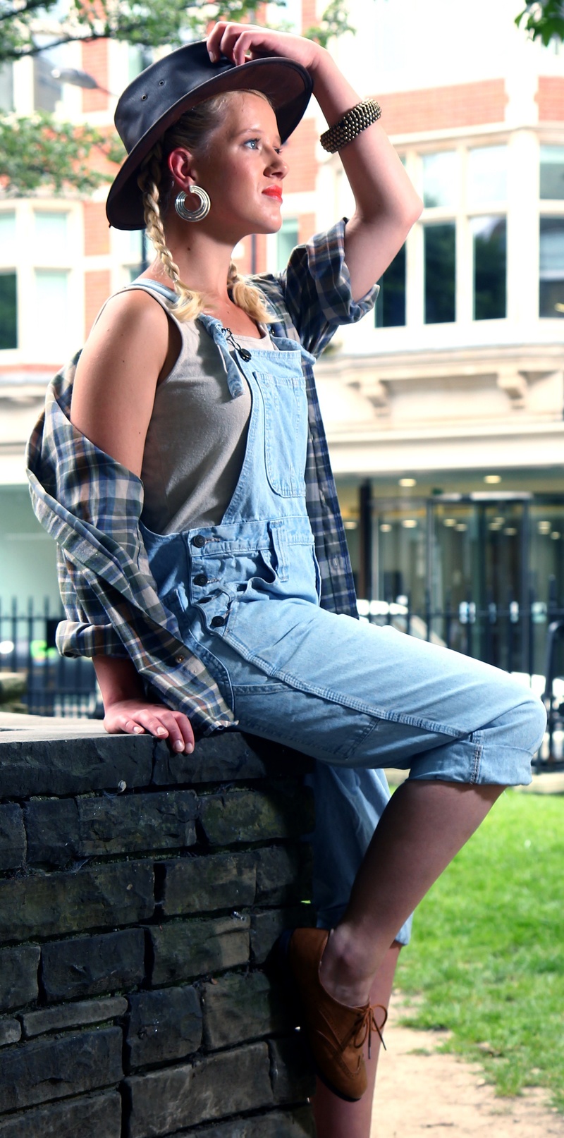 Female model photo shoot of Clarissa Pearl Rodgers in Metro Fashion Studios, Regent Street, London
