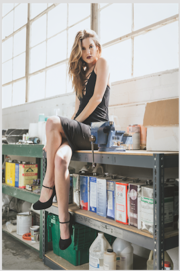 Female model photo shoot of RileyNightingall in Illusion Industries