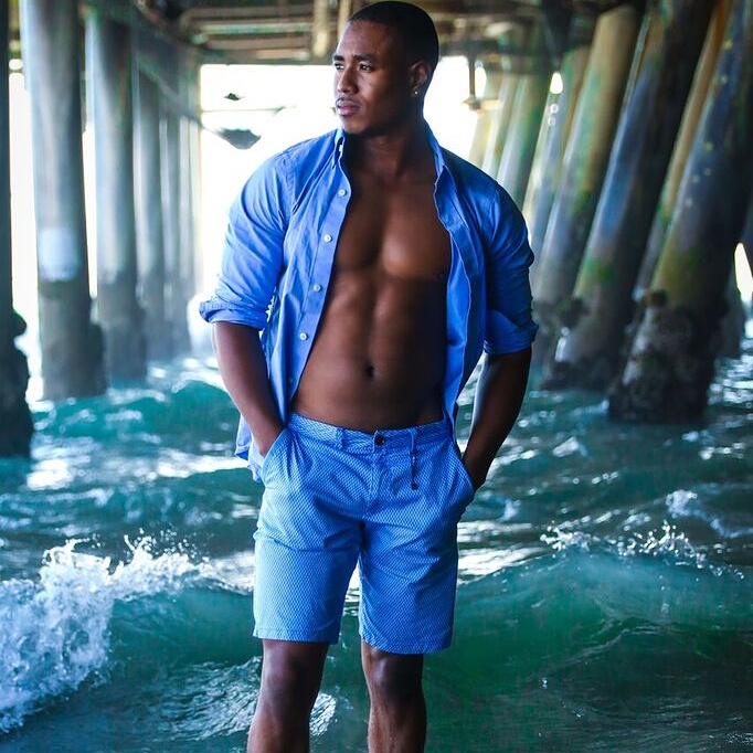 Male model photo shoot of kenyaun in Santa Monica California