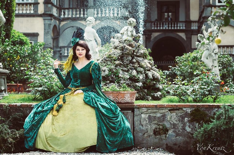 Female model photo shoot of Giorgina art by VonKreutz in Lucca Italy