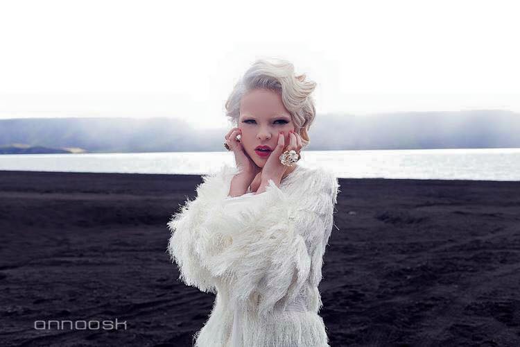 Female model photo shoot of Kristin Lilya in Iceland