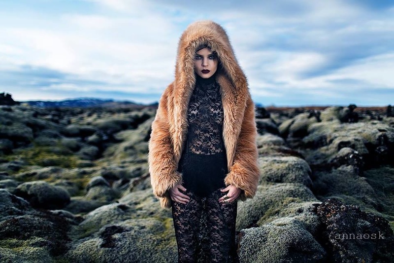 Female model photo shoot of Kristin Lilya in Iceland