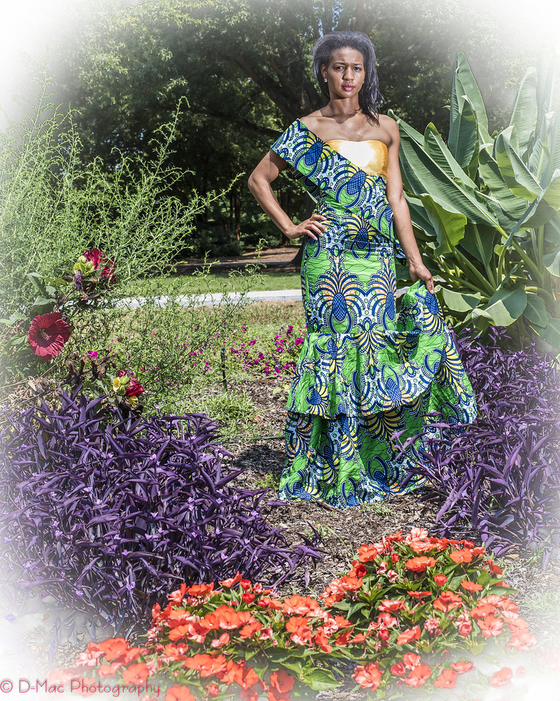 Female model photo shoot of Adeshola in Clemson Botanical Gardens