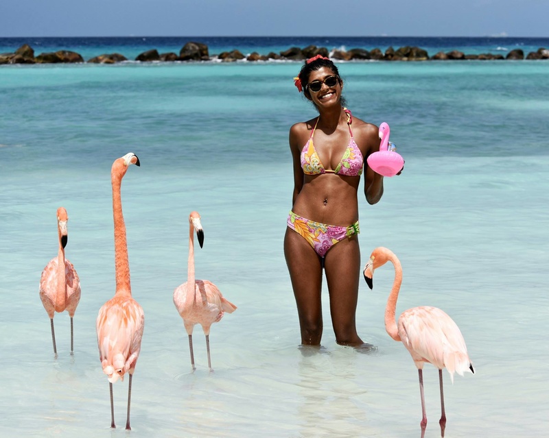 Female model photo shoot of PassionDaisy in Aruba