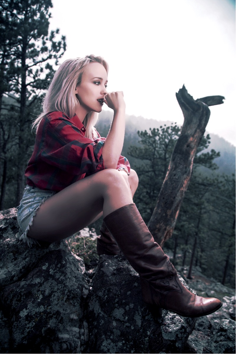 Female model photo shoot of Misia in Guanella Pass, CO