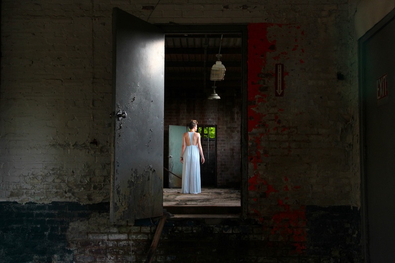 Male model photo shoot of Dead-Eye in Abandoned Furniture Mill