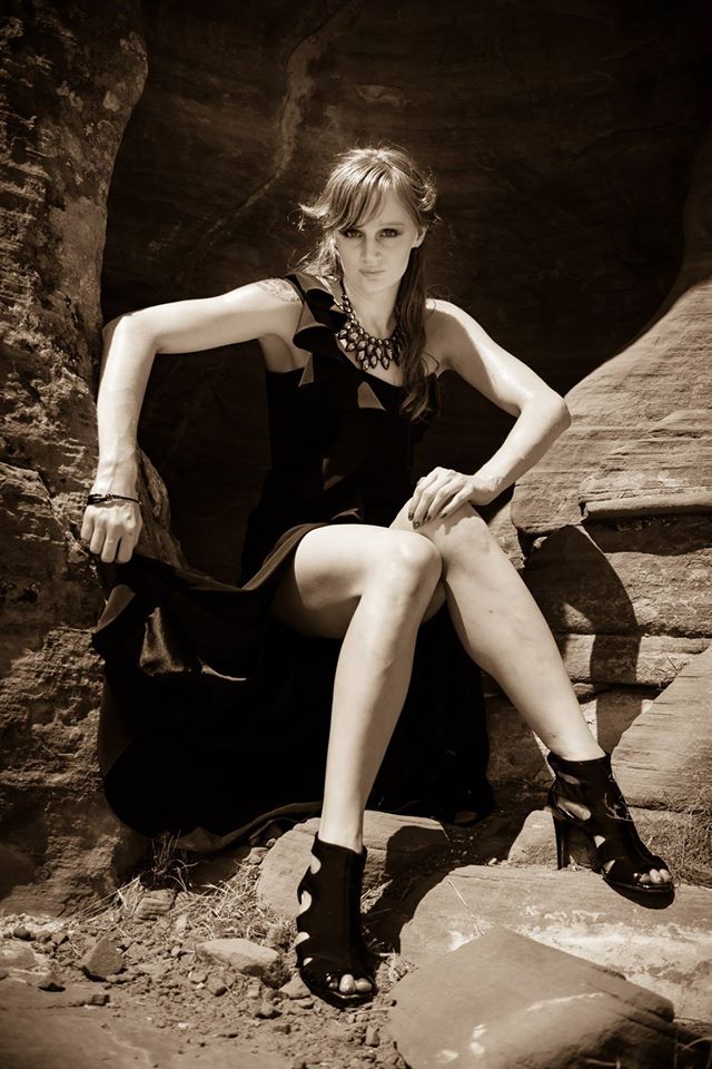 Female model photo shoot of Dalyce Lazaris by Beauty By Photography in Calico Basin, Red Rock