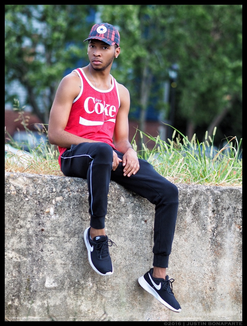 Male model photo shoot of Shareef Wright by Justin Bonaparte