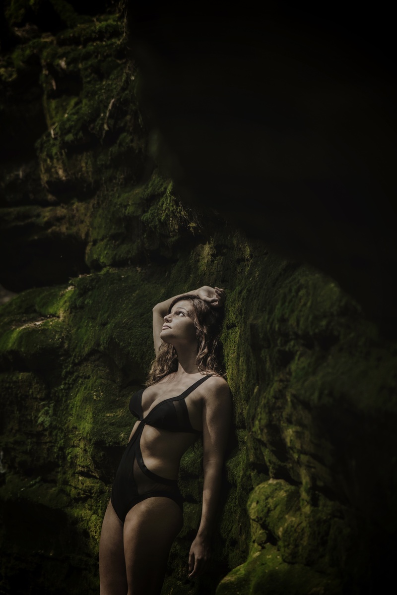 Female model photo shoot of Allison Maree by Aktis Creative in Hocking Hills, Ohio