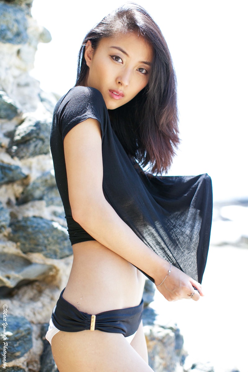 Female model photo shoot of Mila W by Matt Yamada in Victoria Beach