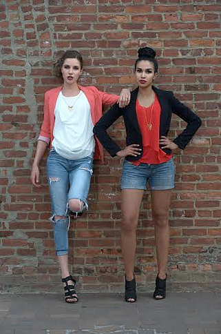 Female model photo shoot of Kay A the stylist in Dumbo, Brooklyn