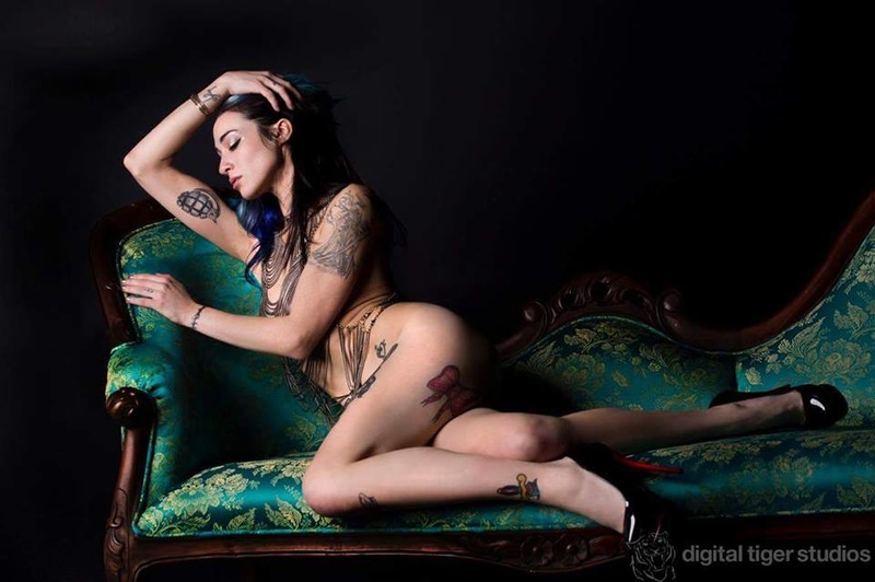Female model photo shoot of chelsealugosi in digital tiger studios
