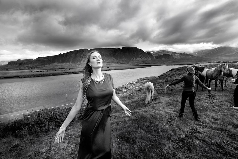 Female model photo shoot of HLK in Iceland / June 2016 project