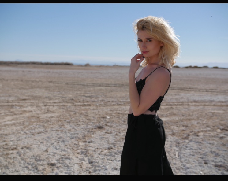 Female model photo shoot of Rebecca Lidvan in Salton Sea